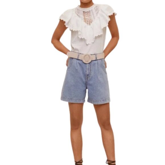 Mango ruffle top - Picture 1 of 7